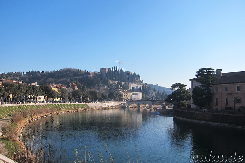 An der Adige in Verona, Italien