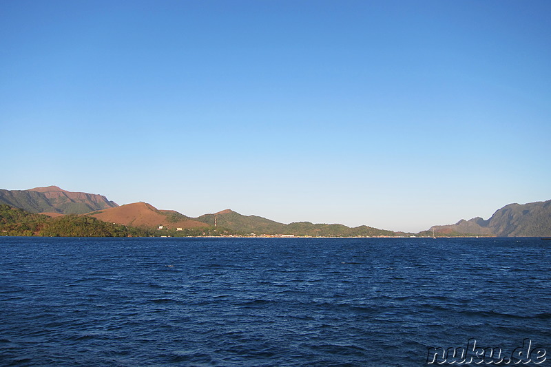 Anfahrt auf Coron Town, Busuanga Island, Philippinen