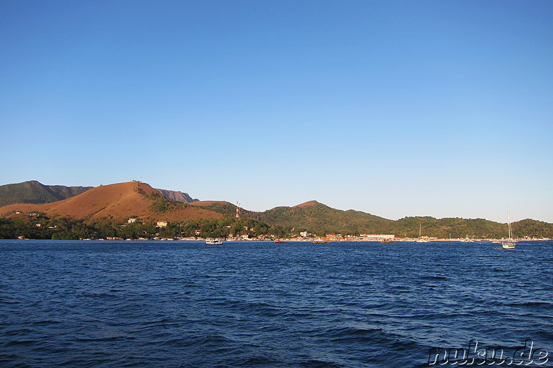 Anfahrt auf Coron Town, Busuanga Island, Philippinen