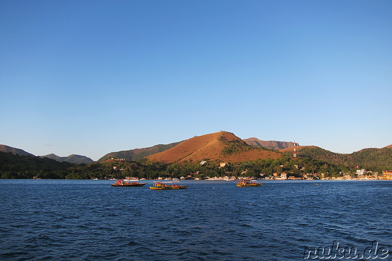 Anfahrt auf Coron Town, Busuanga Island, Philippinen