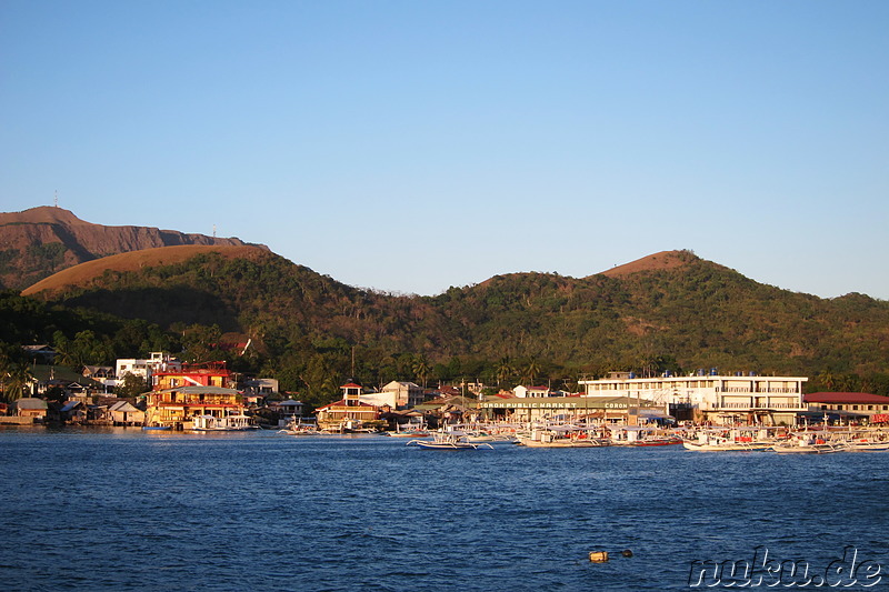 Anfahrt auf Coron Town, Busuanga Island, Philippinen