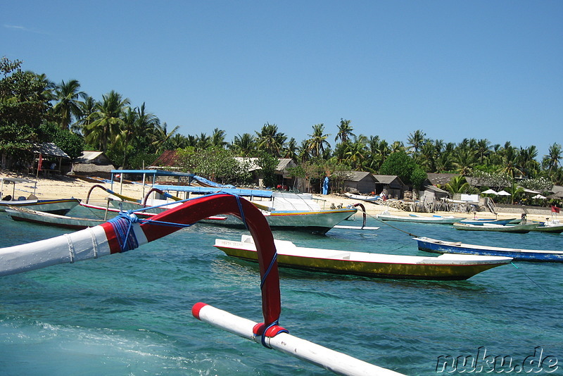 Anfahrt auf Nusa Lembongan