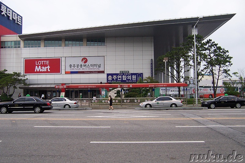 Ankunft am Chungju Bus Terminal