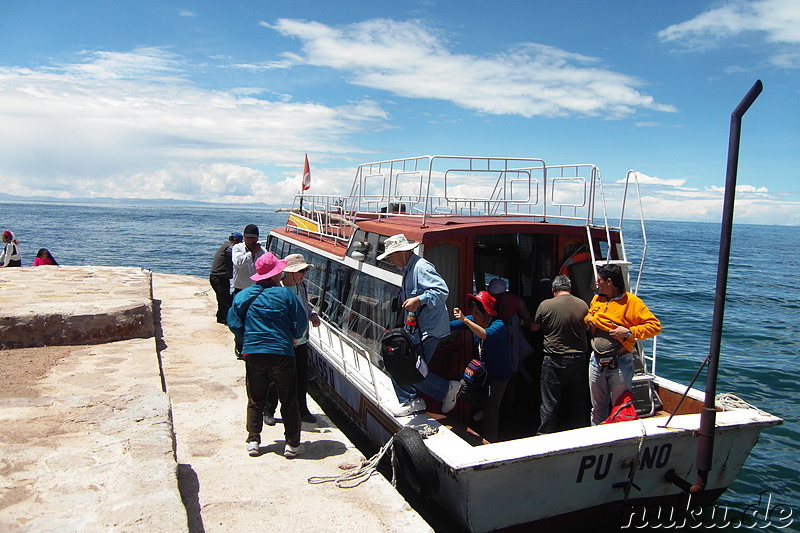 Ankunft auf Isla Taquile, Peru