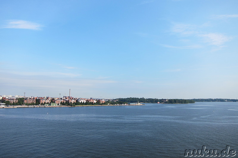 Ankunft mit der Fähre in Helsinki