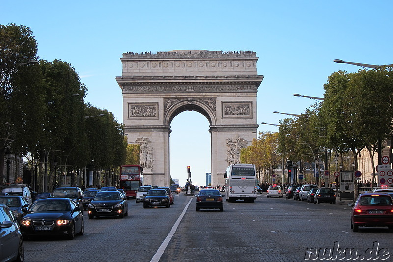 Arc de Triomphe in Paris, Frankreich