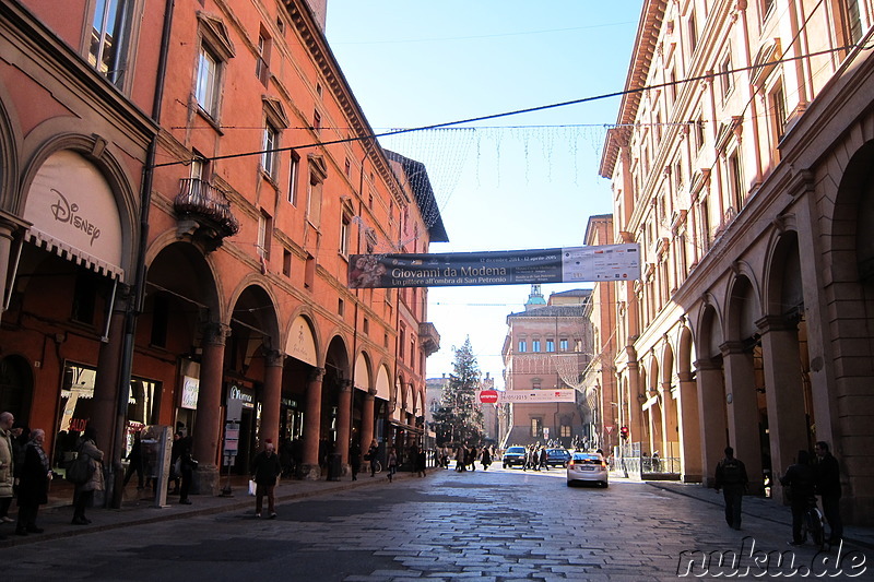 Arkaden in Bologna, Italien