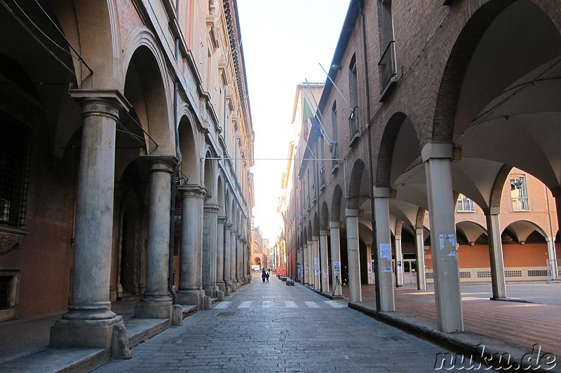 Arkaden in Bologna, Italien