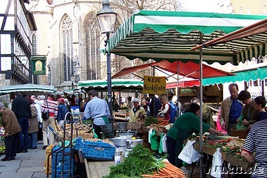 At the market