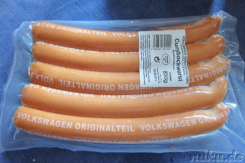Auch die Wolfsburger Currywurst ist ein Volkswagen-Originalteil