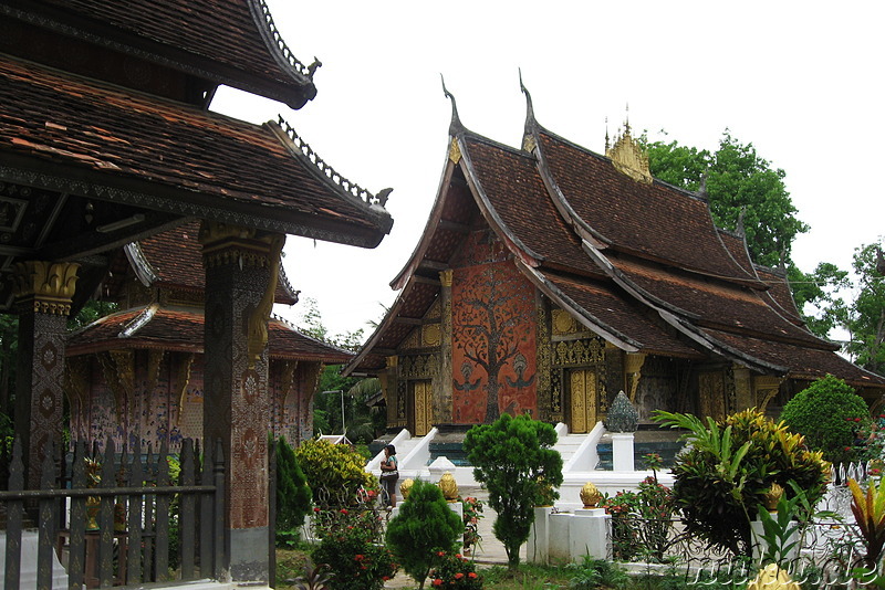 Auf dem Gelände des Xieng Thong Tempels in Luang Prabang