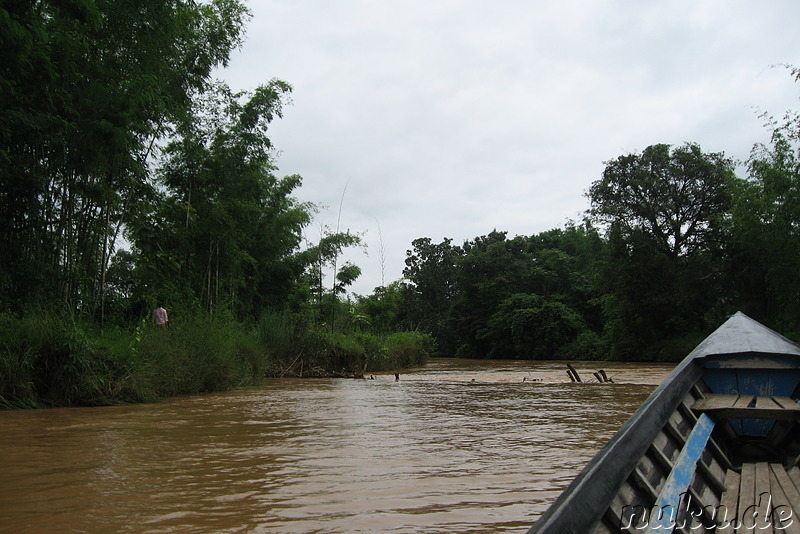 Auf dem Inle Lake zwischen Inthein und Tha Lay, Myanmar