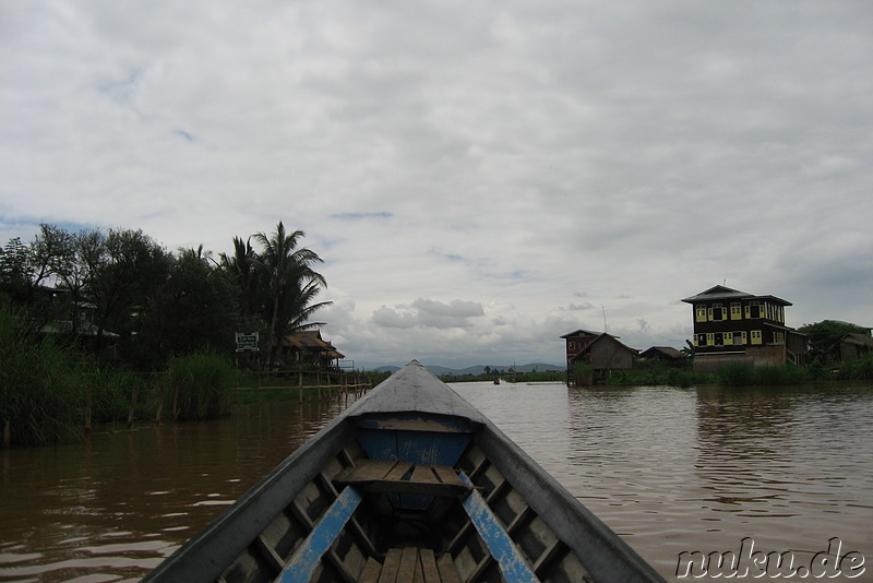 Auf dem Inle Lake zwischen Inthein und Tha Lay, Myanmar