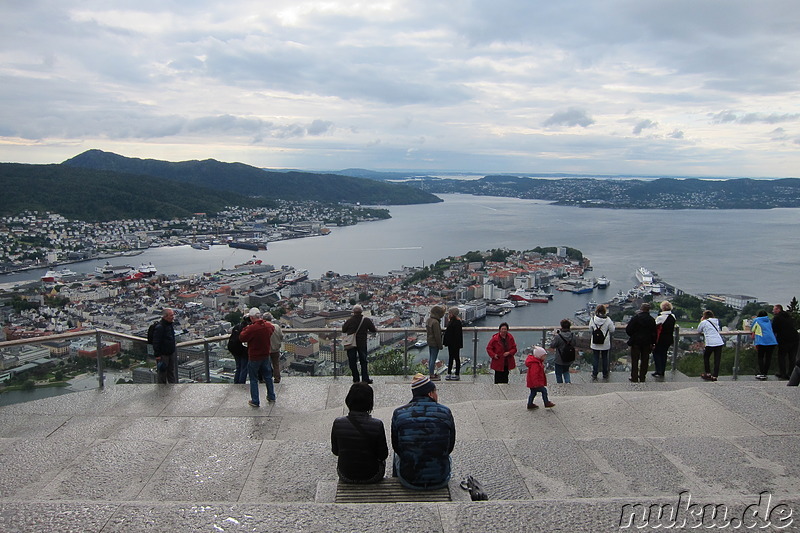 Auf dem Mt. Floyen in Bergen, Norwegen