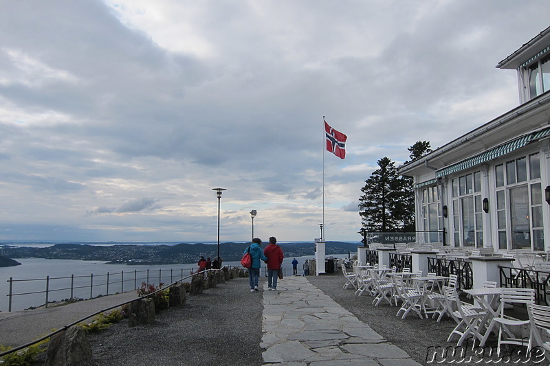 Auf dem Mt. Floyen in Bergen, Norwegen