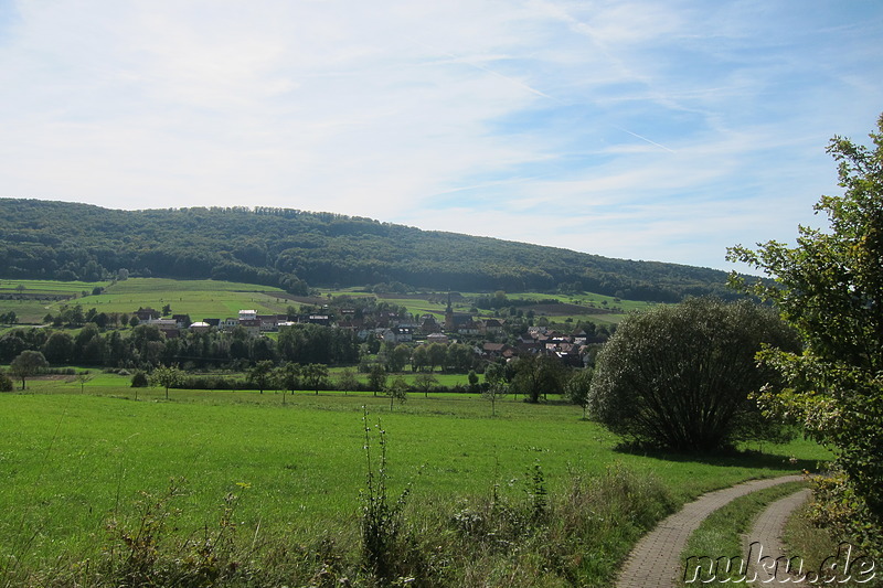 Auf dem Weg nach Lohndorf in der fränkischen Schweiz