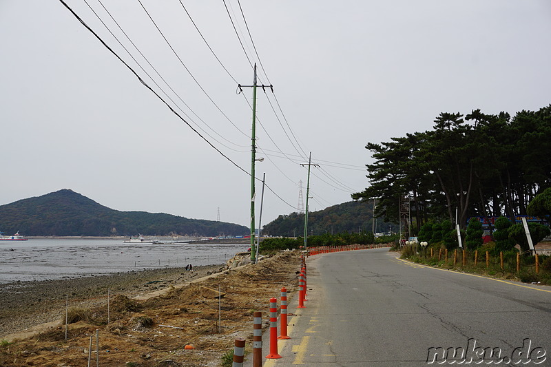 Auf dem Weg zum Fähranleger auf Jamjindo Island, Korea