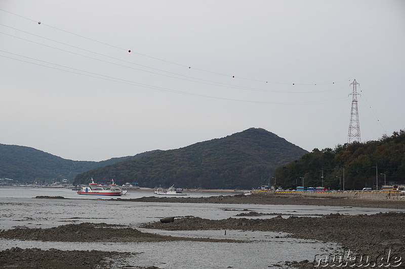 Auf dem Weg zum Fähranleger auf Jamjindo Island, Korea