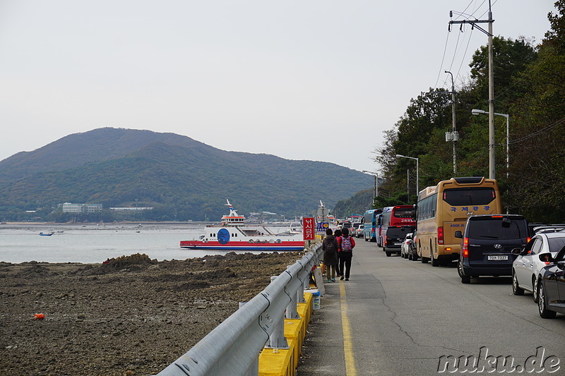 Auf dem Weg zum Fähranleger auf Jamjindo Island, Korea