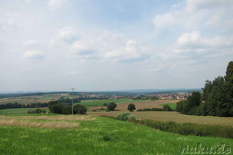 Auf dem Weg zum  Sängerehrenmal des Fränkischen Sängerbundes bei Lohndorf