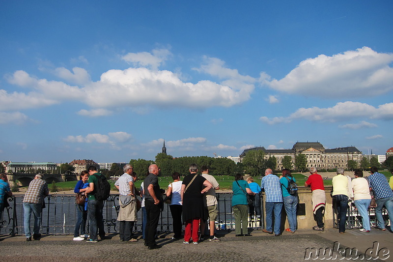 Auf der Brühlschen Terrasse in Dresden