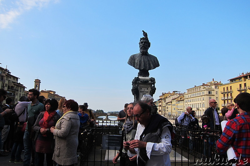 Auf der Ponte Vecchio in Florenz, Italien