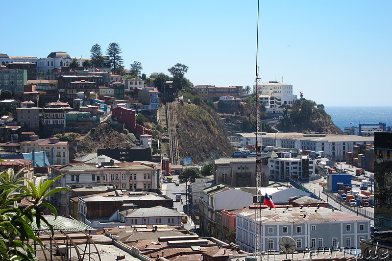 Aufzugsanlagen in Valparaiso, Chile