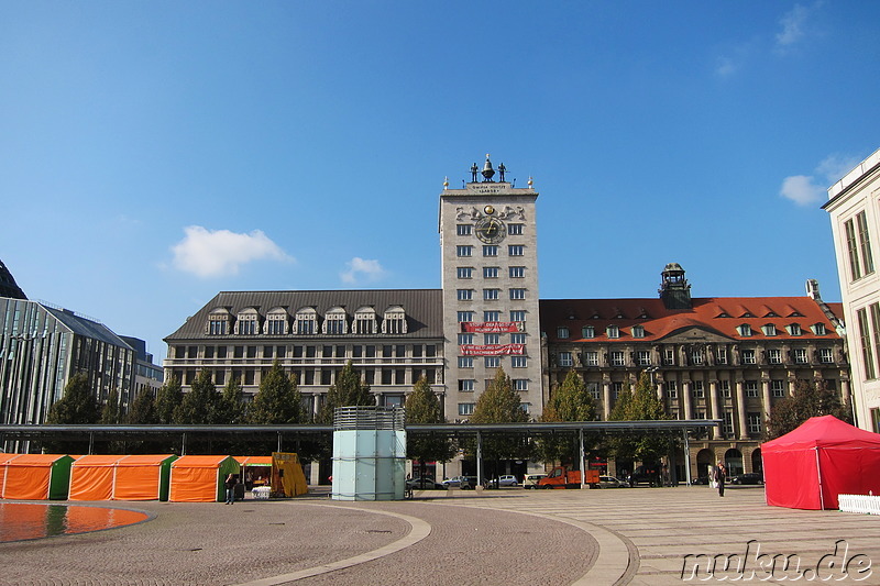 Augustusplatz in Leipzig, Sachsen