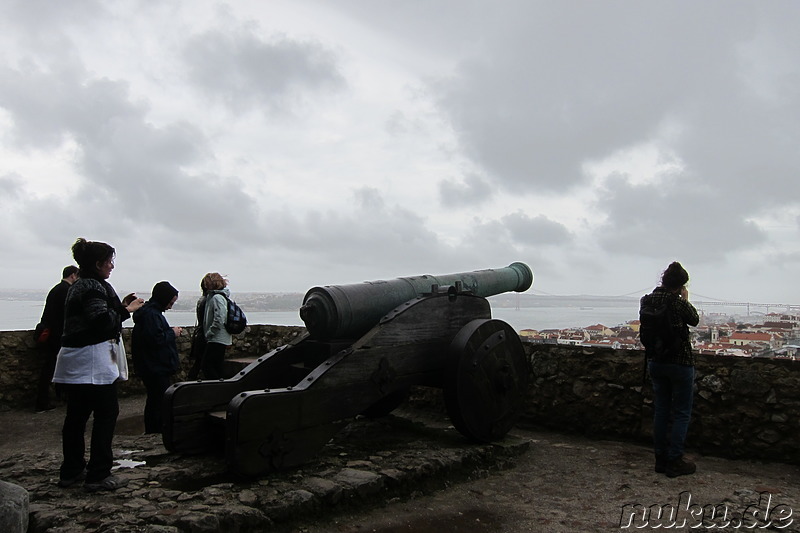 Ausblick auf Lissabon vom Castelo de Sao Jorge