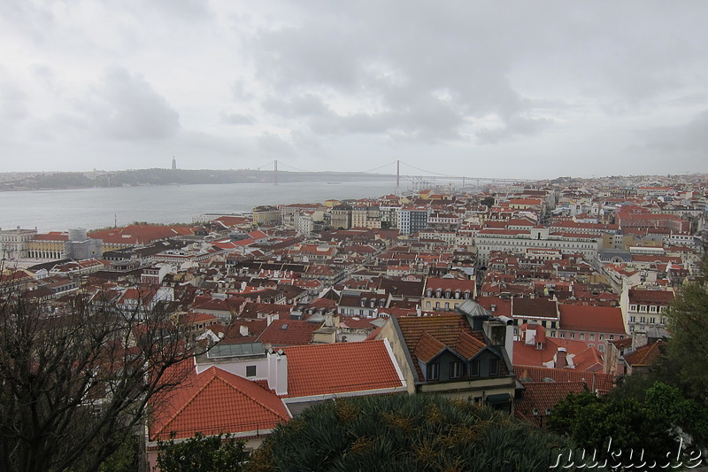 Ausblick auf Lissabon vom Castelo de Sao Jorge