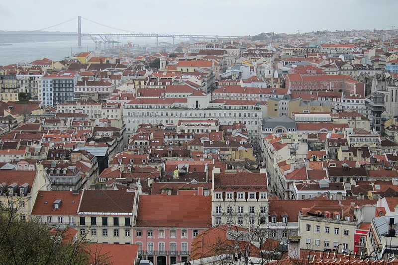 Ausblick auf Lissabon vom Castelo de Sao Jorge