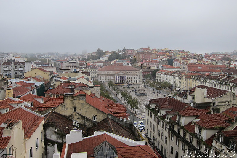 Ausblick auf Lissabon vom Elevador de Santa Justa