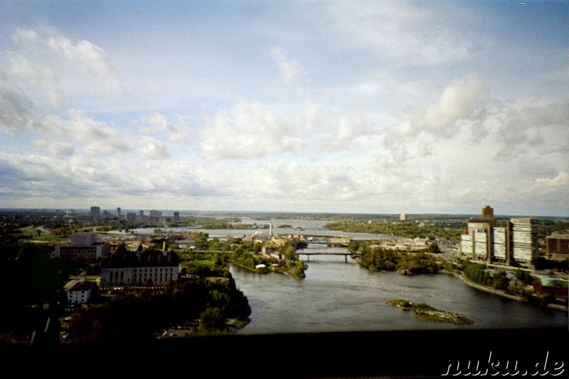 Ausblick auf Ottawa vom Peace-Tower in Ottawa, Kanada