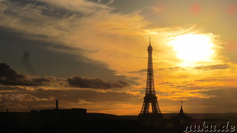 Ausblick auf Paris vom Dach des Kaufhauses Galeries Lafayette