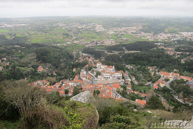 Ausblick vom Castelo dos Mouros in Sintra, Portugal