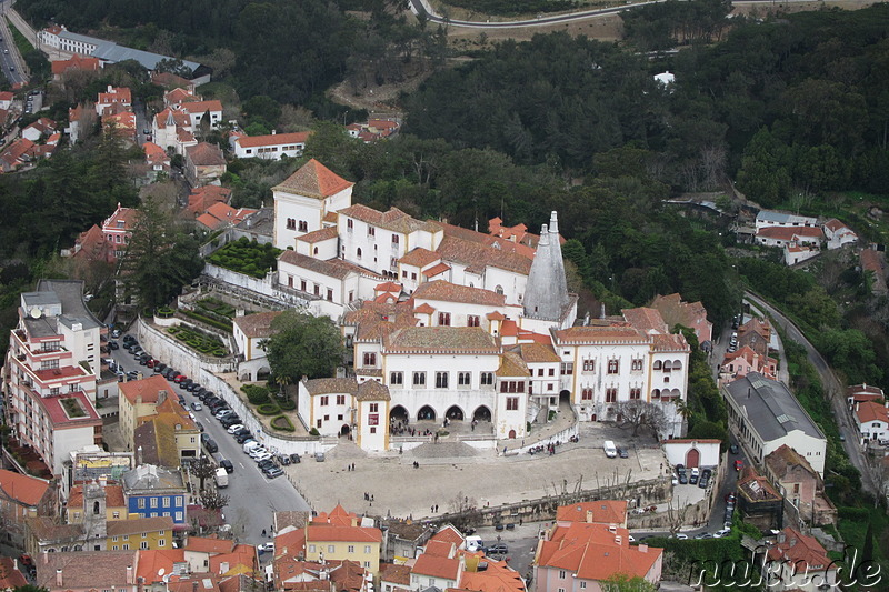 Ausblick vom Castelo dos Mouros in Sintra, Portugal