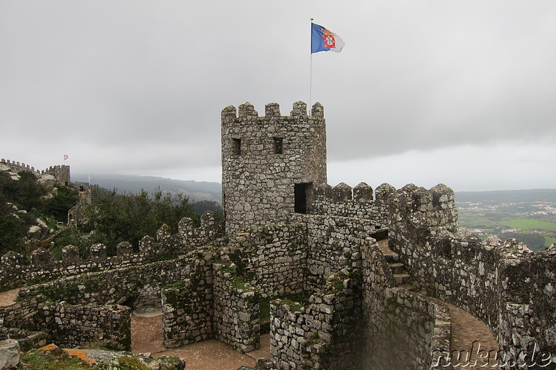 Ausblick vom Castelo dos Mouros in Sintra, Portugal