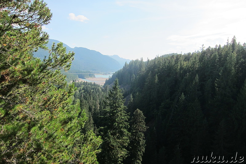 Ausblick von den Brandywine Falls in British Columbia, Kanada