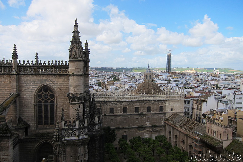 Ausblick von der Kathedrale in Sevilla, Spanien
