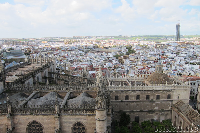 Ausblick von der Kathedrale in Sevilla, Spanien