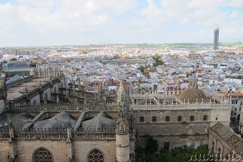 Ausblick von der Kathedrale in Sevilla, Spanien