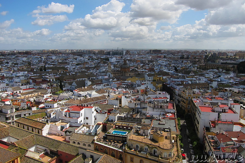 Ausblick von der Kathedrale in Sevilla, Spanien