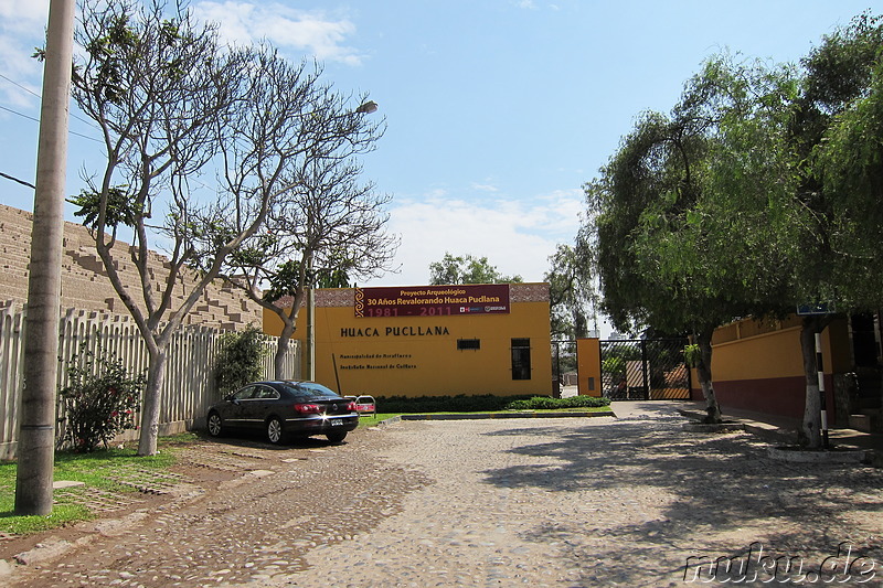 Ausgrabungsstätte Huaca Pucllana in Lima. Peru