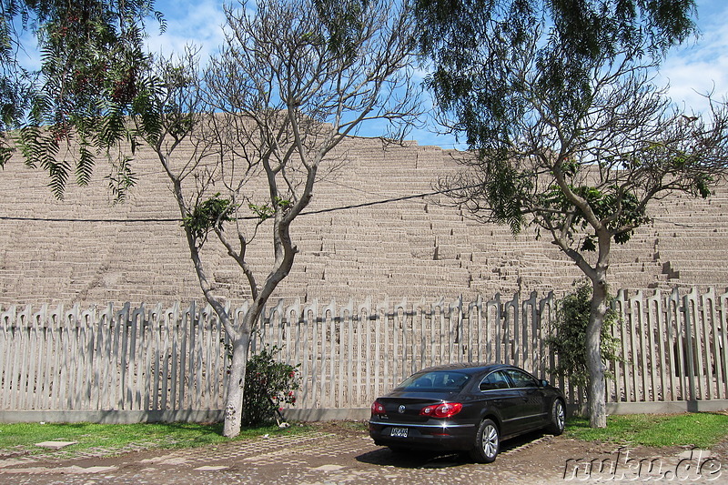 Ausgrabungsstätte Huaca Pucllana in Lima. Peru