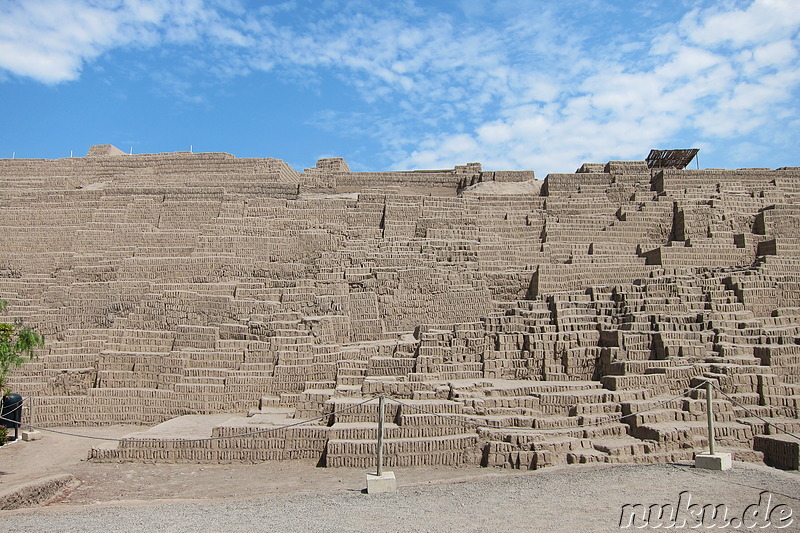 Ausgrabungsstätte Huaca Pucllana in Lima. Peru