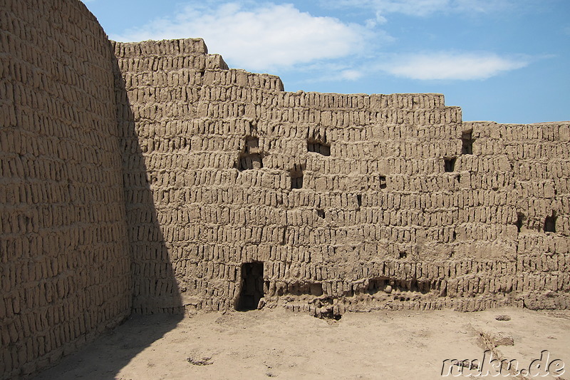 Ausgrabungsstätte Huaca Pucllana in Lima. Peru