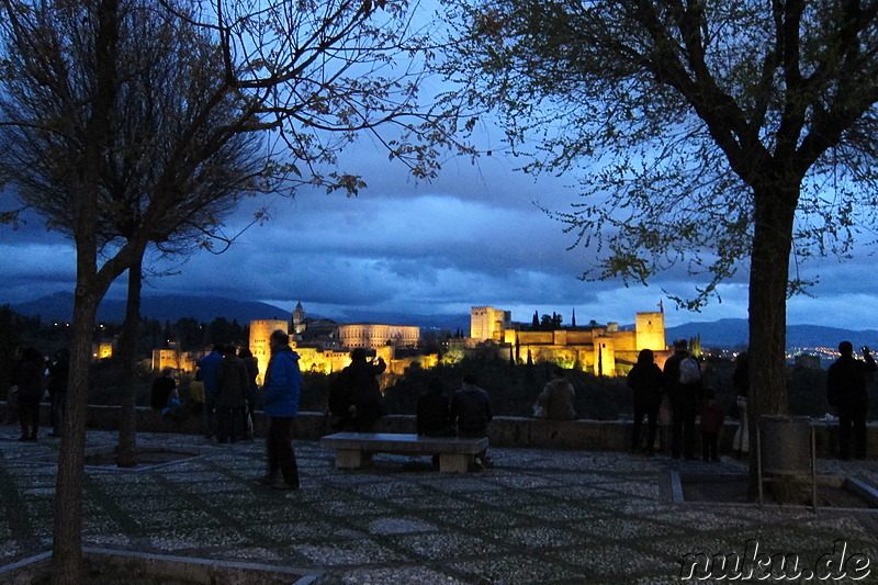 Aussichtspunkt Mirador de San Nicolas in Granada, Spanien