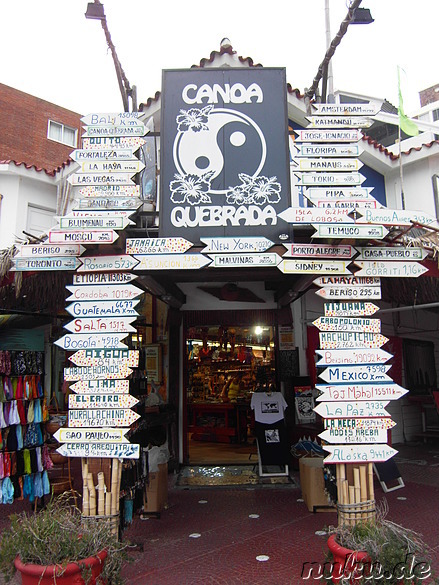 Avenida Juan Gorlero - Hauptstrasse von Punta del Este, Uruguay