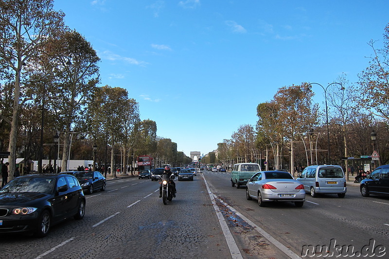 Avenue des Champs-Elysees in Paris, Frankreich