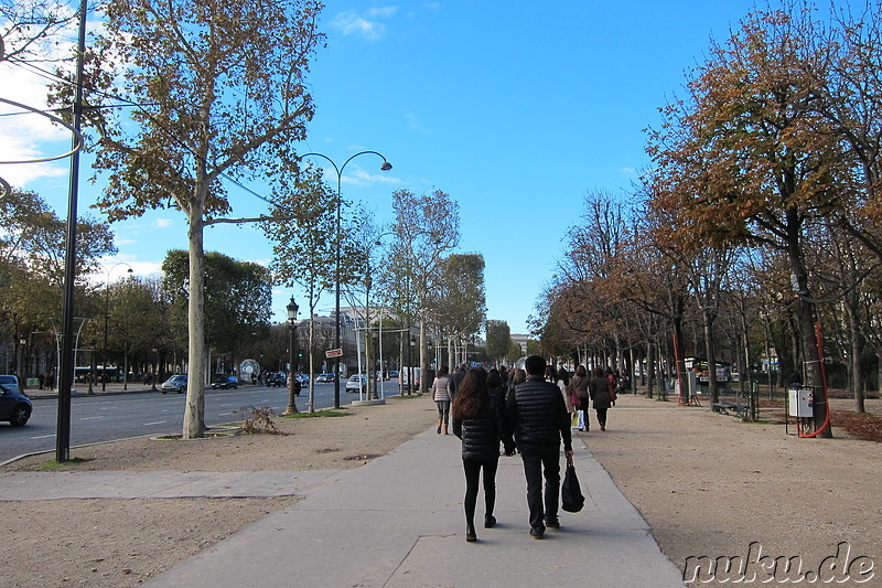 Avenue des Champs-Elysees in Paris, Frankreich